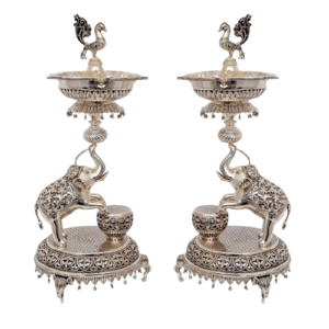 Elepants Lamps and Diyas