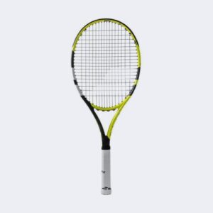 Yellow Strung Tennis Racket