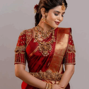 Royal Maroon Zari Kanjivaram