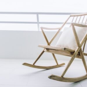 Linen Rocking Armchair