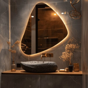 FrostGlow Bathroom Mirror