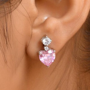 Rose Gold Heart Stud