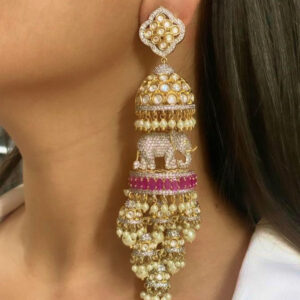 Ethnic Pearl Jhumka Drops